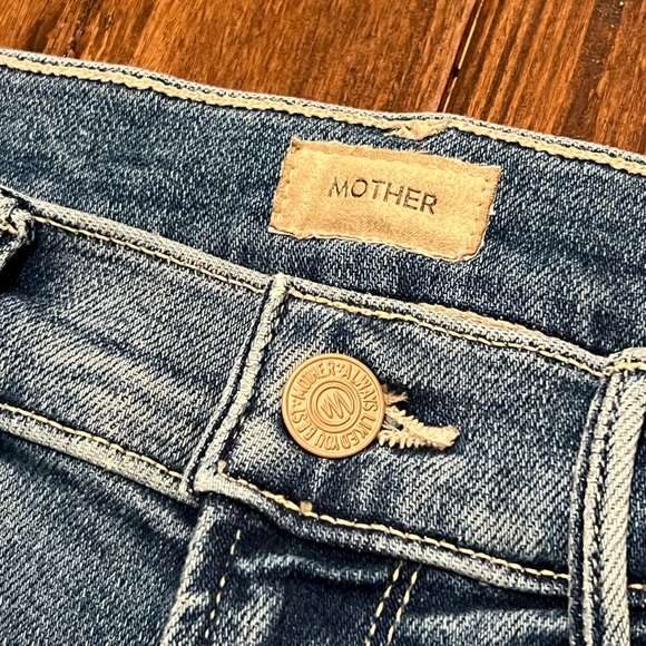 Mother Mid Rise Dazzler Ankle Fray Jean 25 New $238- anthropologie 😍 - Picture 11 of 16
